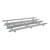 Low-Rise Four-Tier Bleachers w/ Tip & Roll Wheels